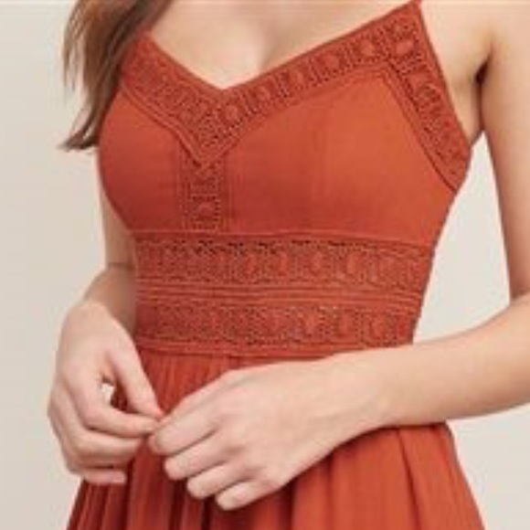 Abercrombie orange dress Clearance